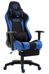 TPFLiving Bürostuhl Boack Stoff mit Fußablage